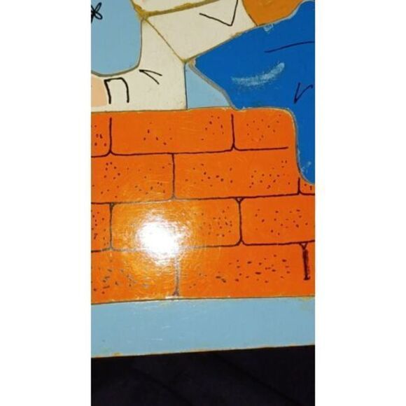 Lot of 8 Vintage Playskool, Peanuts, Barney & Disney Wood Puzzles Collectibles - Picture 11 of 16